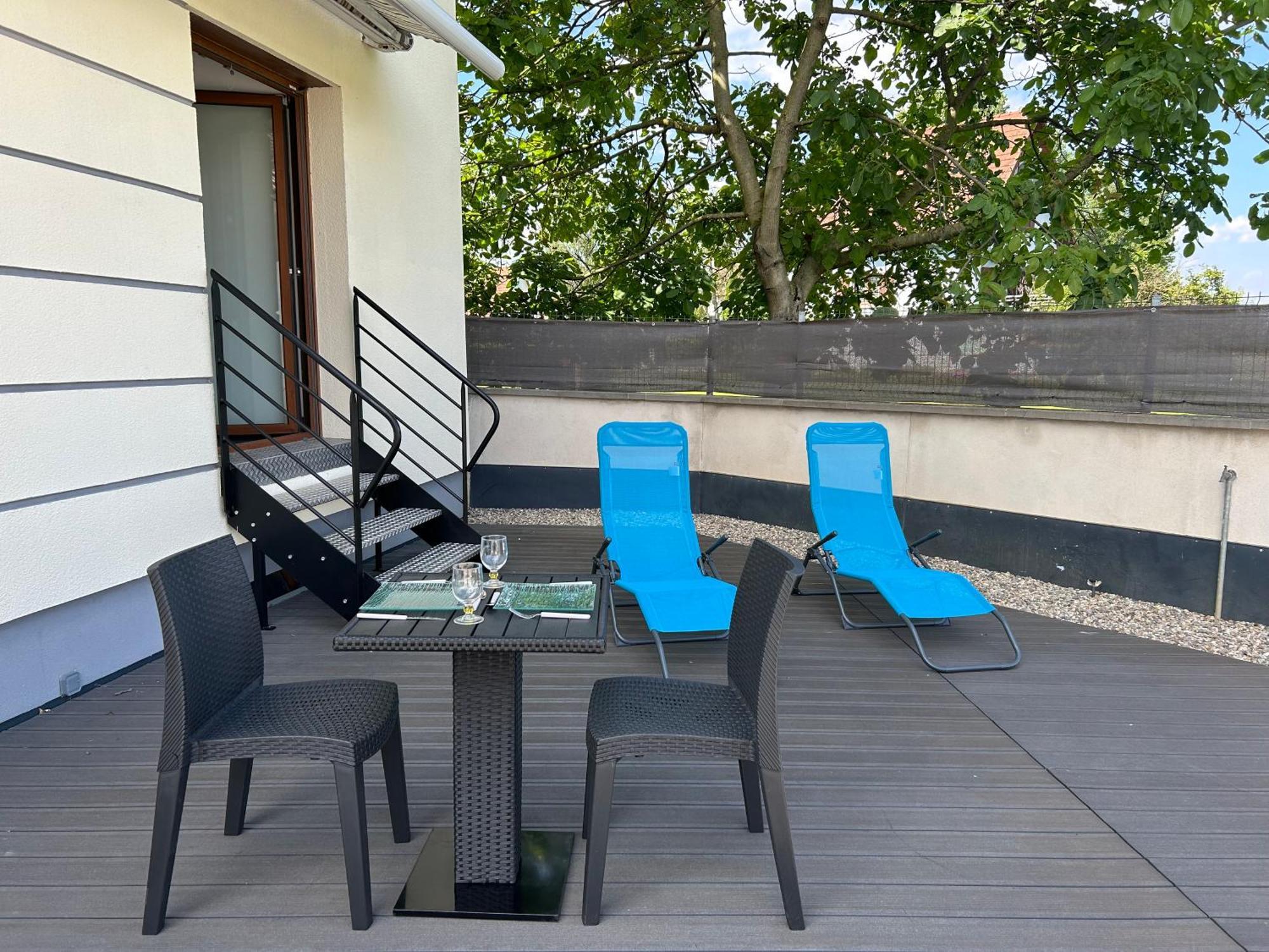 Charmant Studio Avec Terrasse Ebersheim Eksteriør bilde